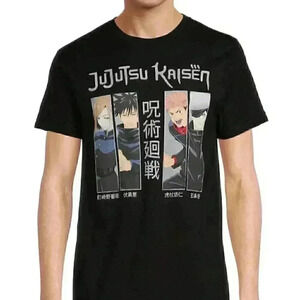 NWOT Jujitsu Kaisen Adult Anime T-Shirt Character Boxes | Size Unisex Large